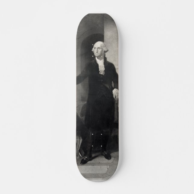 Skateboard George Washington Porträtt Bräda 21,5 Cm (Framsida)