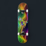 Skateboard Girl Skateboarder<br><div class="desc">Den här färglösa skateboard kommer att fånga deras uppmärksamhet vid parken.</div>
