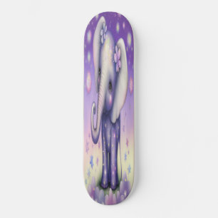 Skateboard Girly-blommor baby elefant