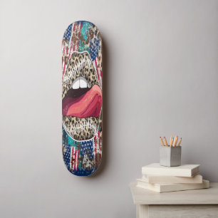 Skateboard Girly Läppar