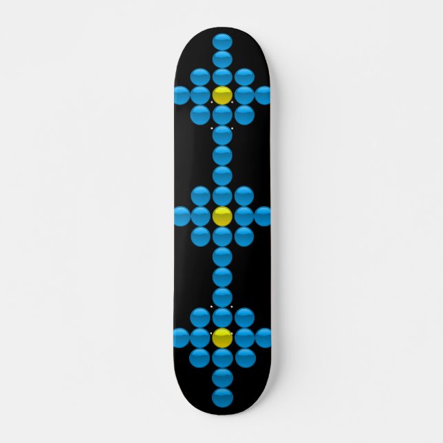 Skateboard ’Glassy Buttons’ (Framsida)