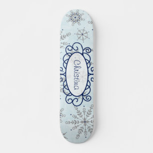 Skateboard glitter Snöflingor Comp Skateboard Bräda 21,5 Cm