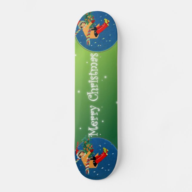 Skateboard god jul (Framsida)