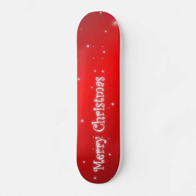 Skateboard god jul bräda 20,5 cm (Framsida)