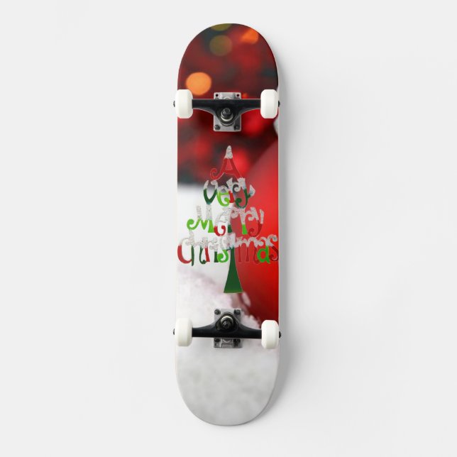 Skateboard god jul bräda 21,5 cm (Framsida)