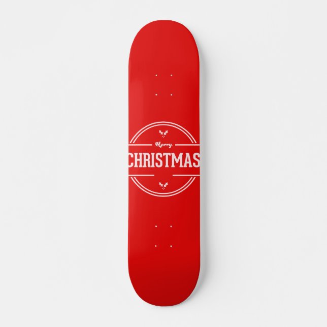 Skateboard god jul bräda 21,5 cm (Framsida)