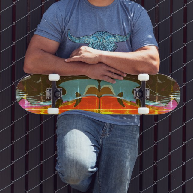 Skateboard graffiti art abstrakt (Utomhus 3)