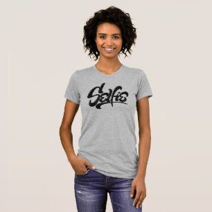 Skateboard Graffiti SELFIE Street Art Leting T Shirt