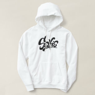 Skateboard Graffiti Selfie Street Art Lettering Sweatshirt Med Luva