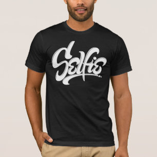 Skateboard Graffiti Selfie Street Art Lettering T Shirt