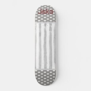 Skateboard Grått White