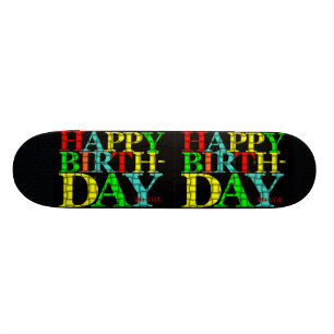 Skateboard grattis på födelsedagen