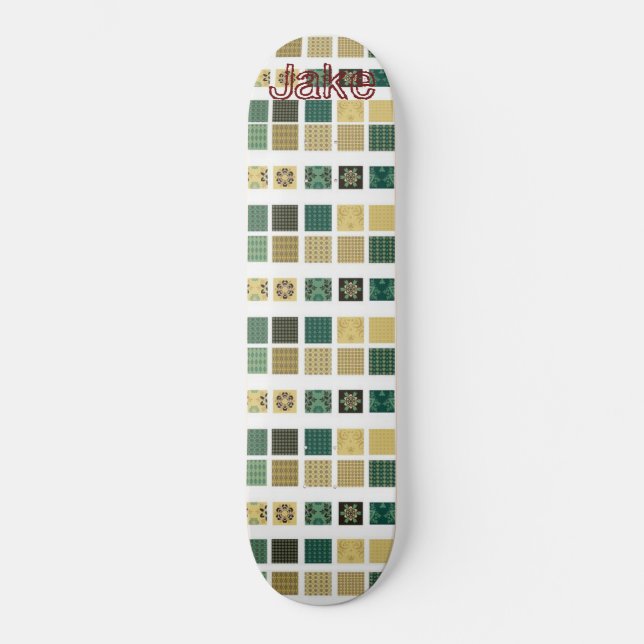 Skateboard Grönt Brown (Framsida)