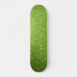 Skateboard grönt Glitter
