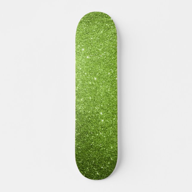 Skateboard grönt Glitter (Framsida)