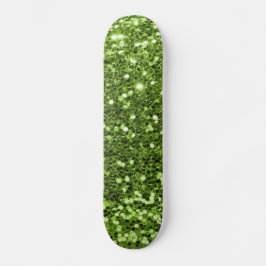 Skateboard grönt Glitter