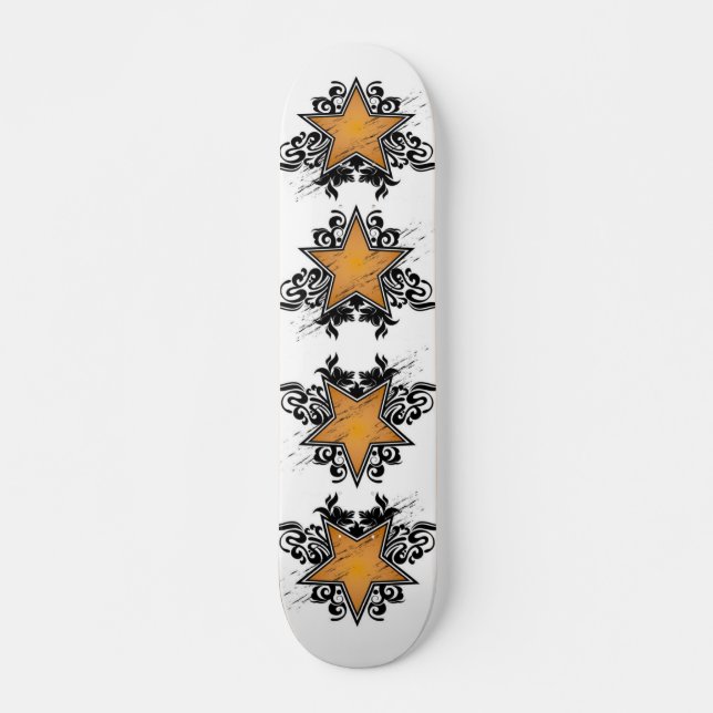 Skateboard Grunge Stars Bräda 21,5 Cm (Framsida)
