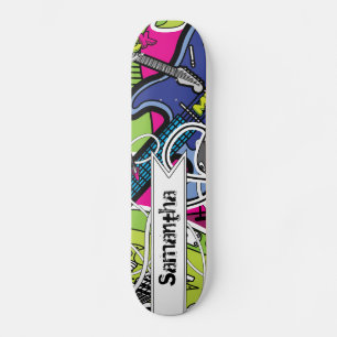 Skateboard Guitar Rock musik Star Comp Skateboard