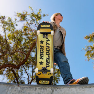 Skateboard guld/Black Monogrammed "High Velocity"