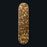 Skateboard guld Glitter<br><div class="desc">Skapa en egen anpassningsbar-skateboard med egen bilder och egen text.</div>