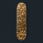 Skateboard guld Glitter<br><div class="desc">Skapa en egen anpassningsbar-skateboard med egen bilder och egen text.</div>