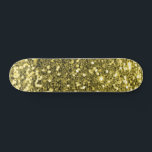 Skateboard guld Glitter<br><div class="desc">Skapa en egen anpassningsbar-skateboard med egen bilder och egen text.</div>