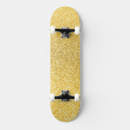 Skateboard guld, guld glitter