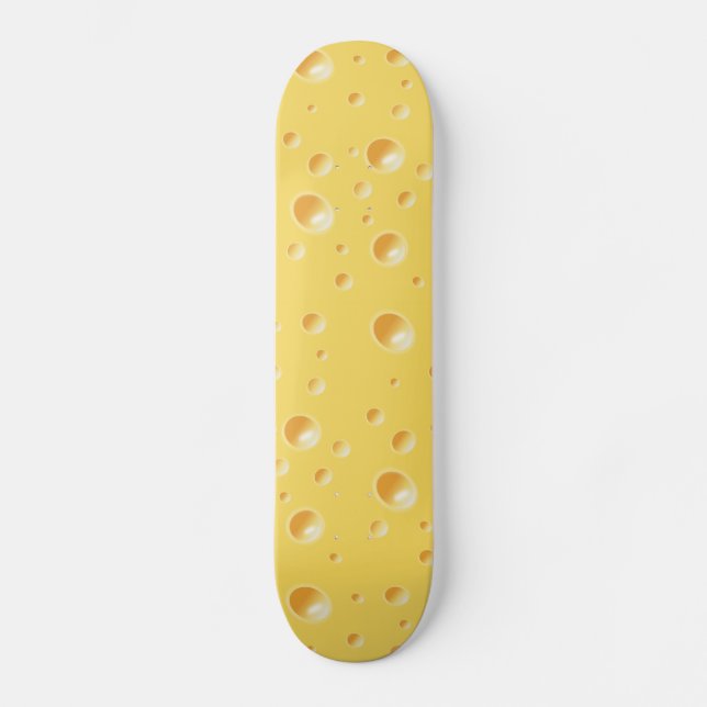 Skateboard gult Swiss Cheese Struktur (Framsida)
