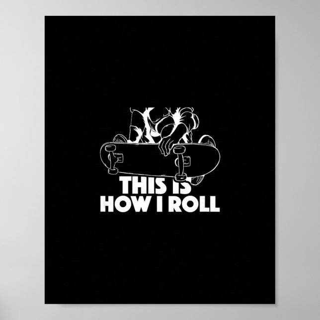 Skateboard Halvpipelineknep - Extremsport Skateb Poster (Framsidan)