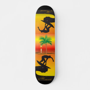 Skateboard handflatan Träd