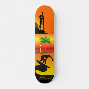 Skateboard handflatan Träd