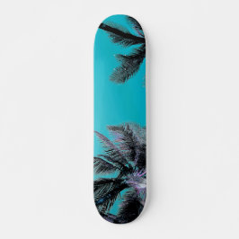 Skateboard handflatan träd Hawaiian, blå