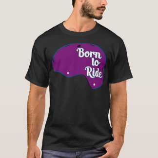 Skateboard Helmet Born för att rida lila T Shirt