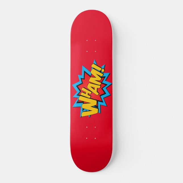 Skateboard! Hett Red Mini Skateboard Bräda 18,5 Cm (Framsida)