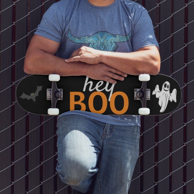 Skateboard - hey BOO Ghost / Fladdermöss Black (Utomhus 3)