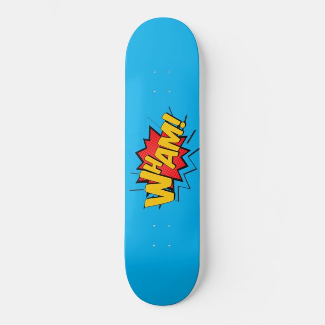 Skateboard! Himlar Blue Mini Skateboard Bräda 18,5 Cm (Framsida)