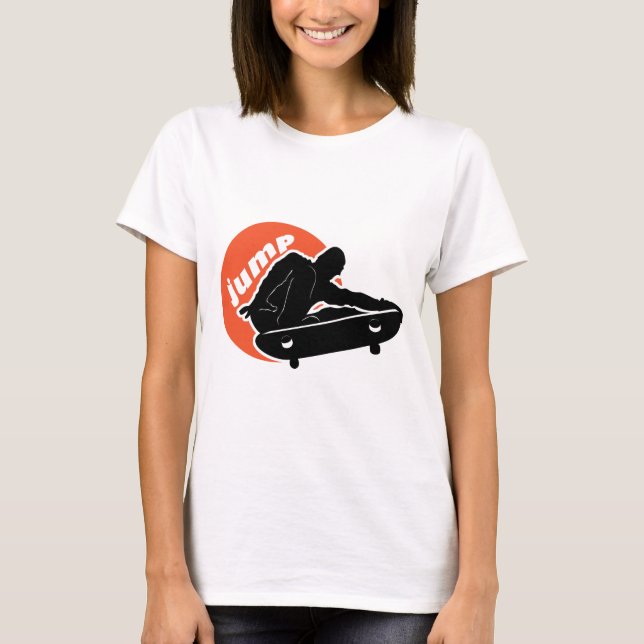 Skateboard-hopp T Shirt (Framsida)