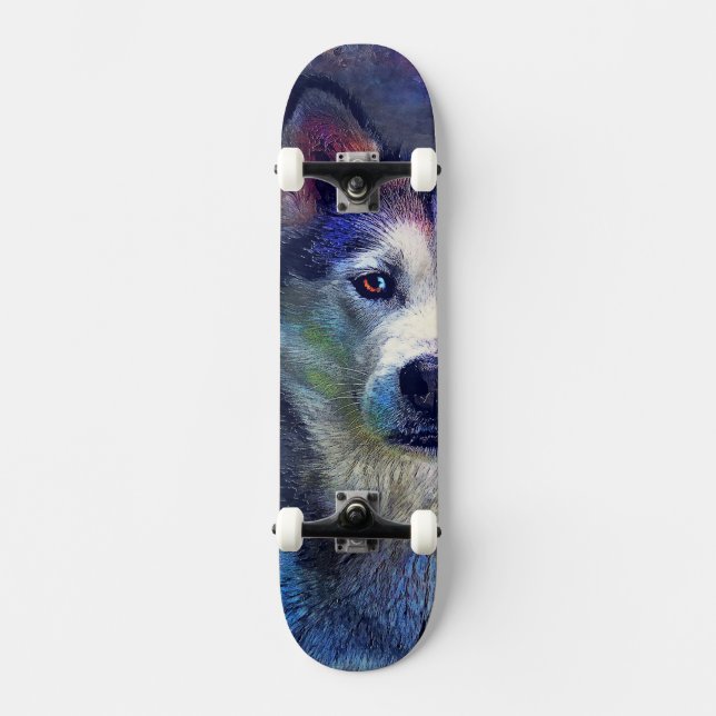 skateboard husky hund #skateboard #husky (Framsida)