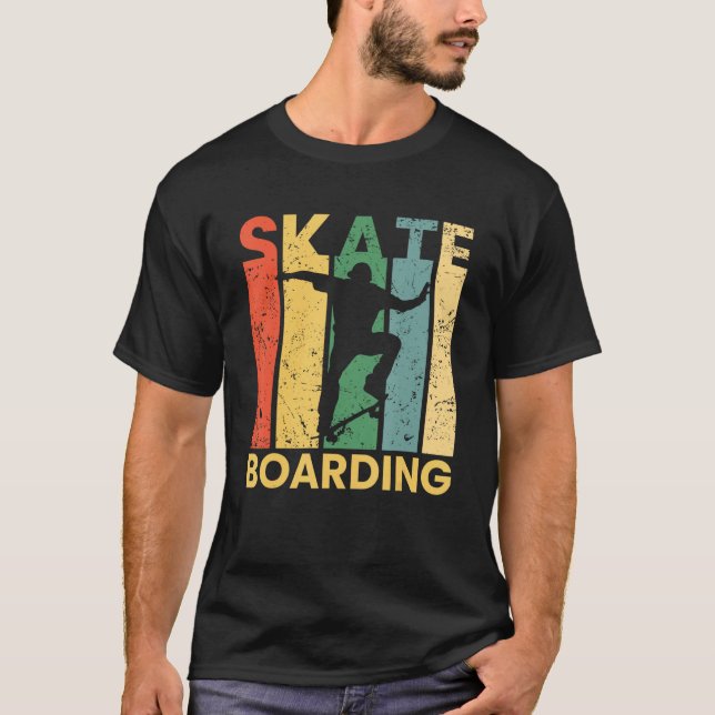 Skateboard I Skate Boarding I Skate Skate Skater T Shirt (Framsida)