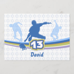 Skateboard - inbjudan till Pub Mitzvah