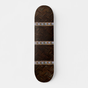 Skateboard Industrial Stamped Steel Urban Grunge