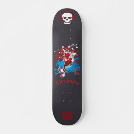 Skateboard japansk stil med anagram 風 anpassningsb