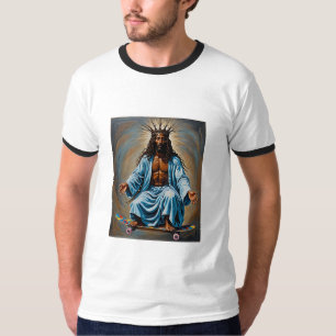 Skateboard Jesus Crowned Kung Streetwear Tee