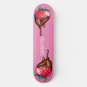 Skateboard jordgubbsbär i "Dripping Chocolate"