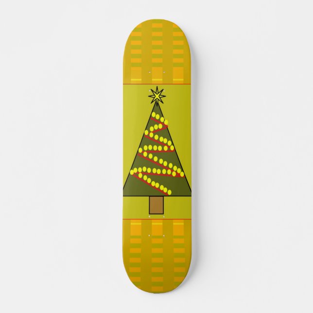 Skateboard julgran bräda 19,5 cm (Framsida)