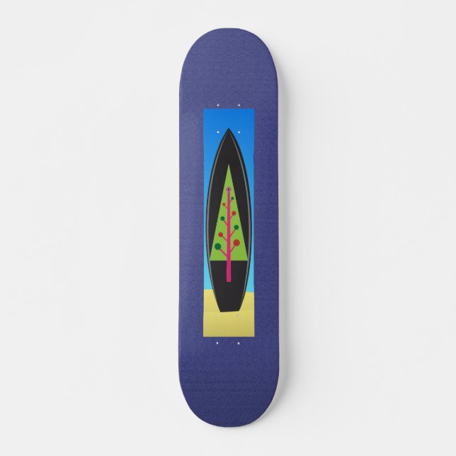 Skateboard julgran bräda 20,5 cm (Framsida)