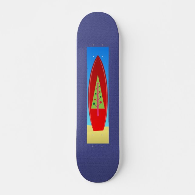 Skateboard julgran bräda 20,5 cm (Framsida)