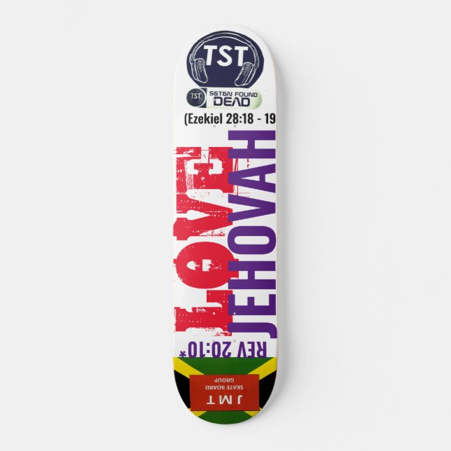 Skateboard kärlek JEHOVAH (Framsida)