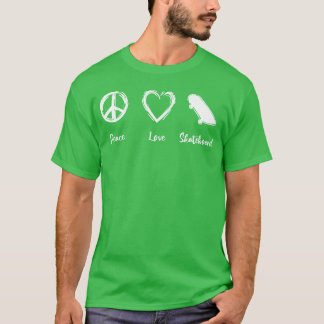 Skateboard Kärlek retro T Shirt