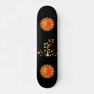 Skateboard kärlek Träd